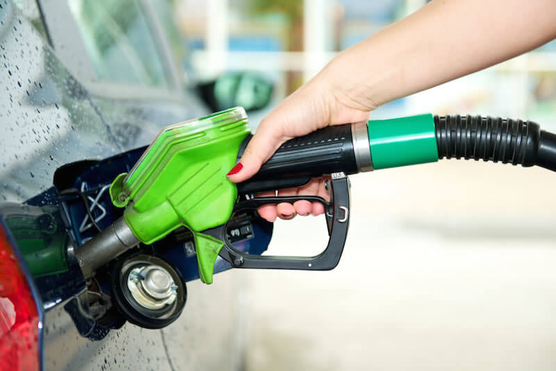 Tanken an der Tankstelle